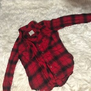 Plaid flannel shirt